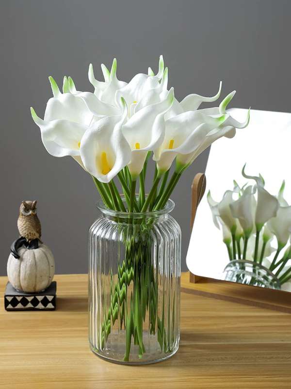 Fake white flowers outlet