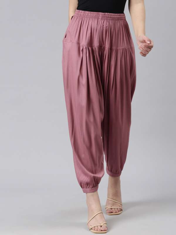 Go Colors Pants  Buy Go Colors Women Solid Beige Straight Fit Silk Pant  Online  Nykaa Fashion
