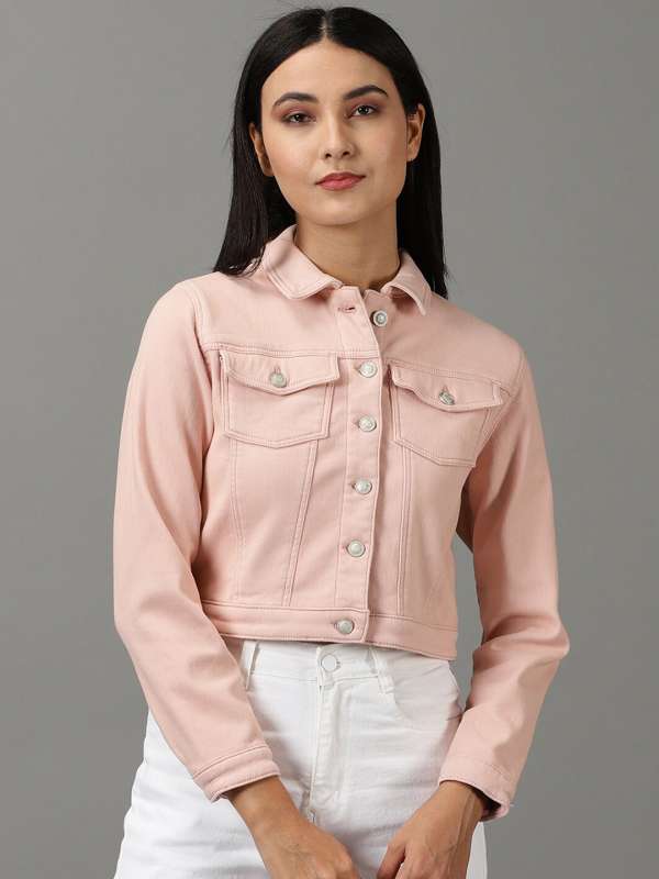 Peach sales denim jacket