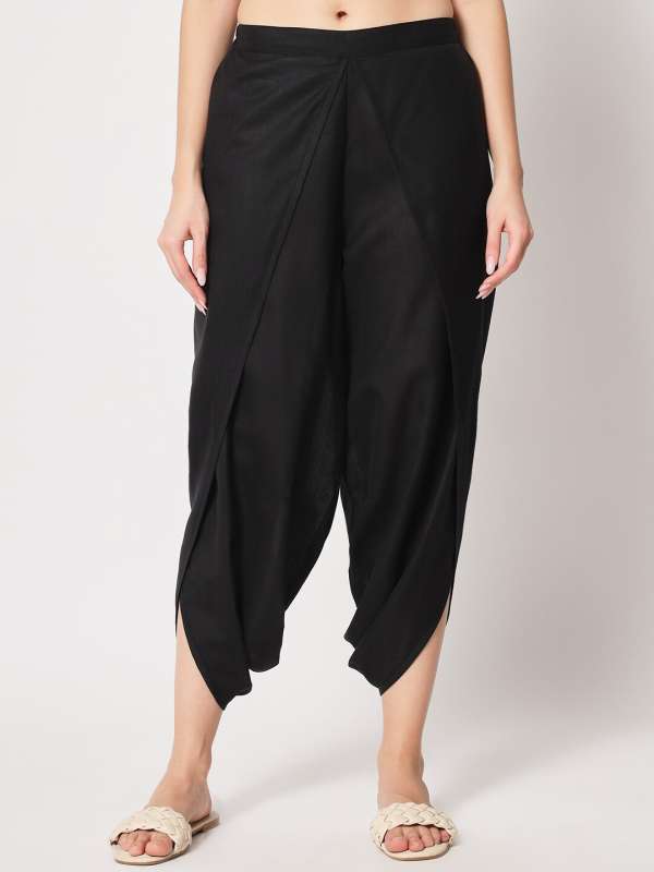 Black sales dhoti pants