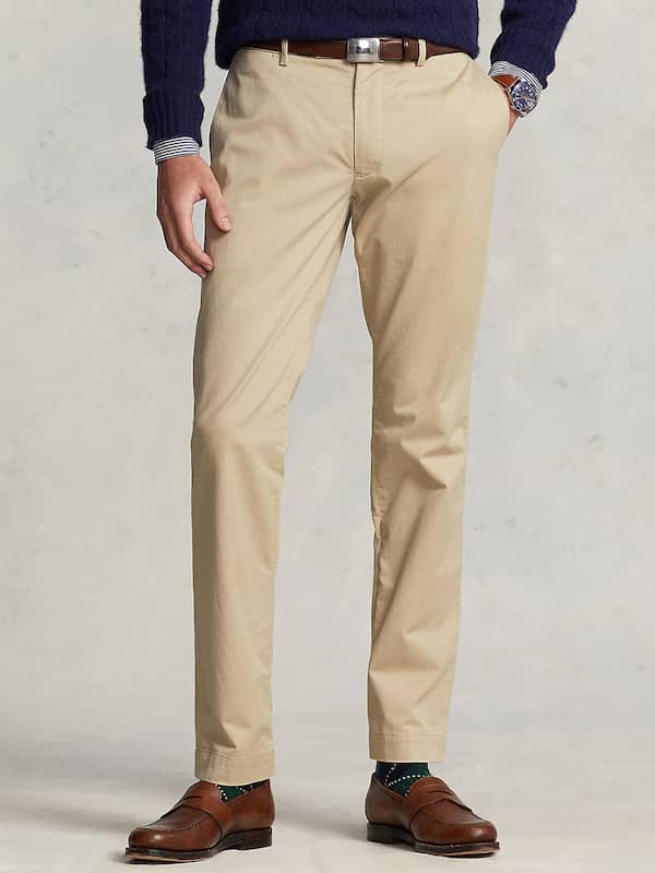 Polo Ralph Lauren Prepster LinenTencel Pinstripe Trousers Andover Cream at