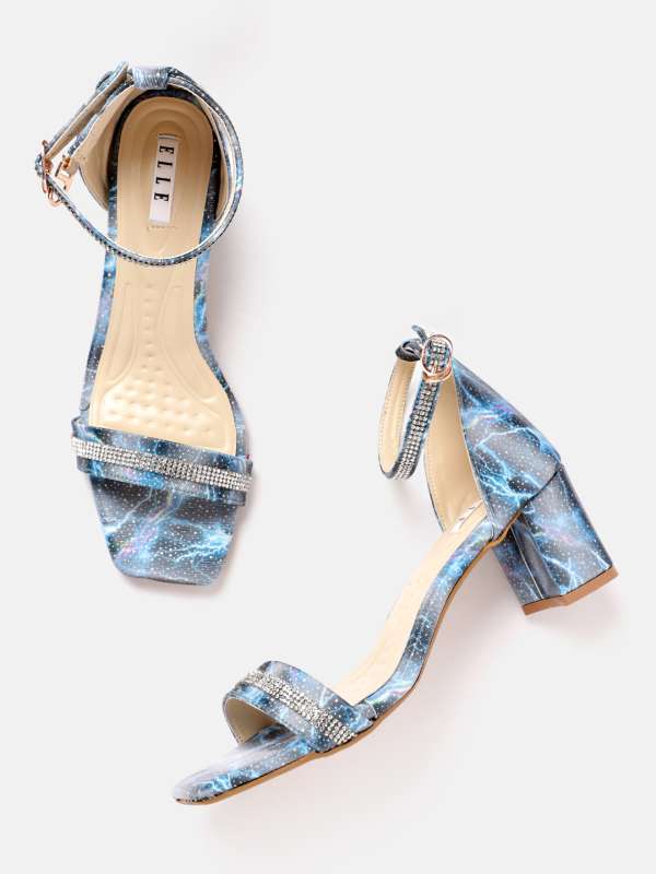 Light blue chunky 2025 heels