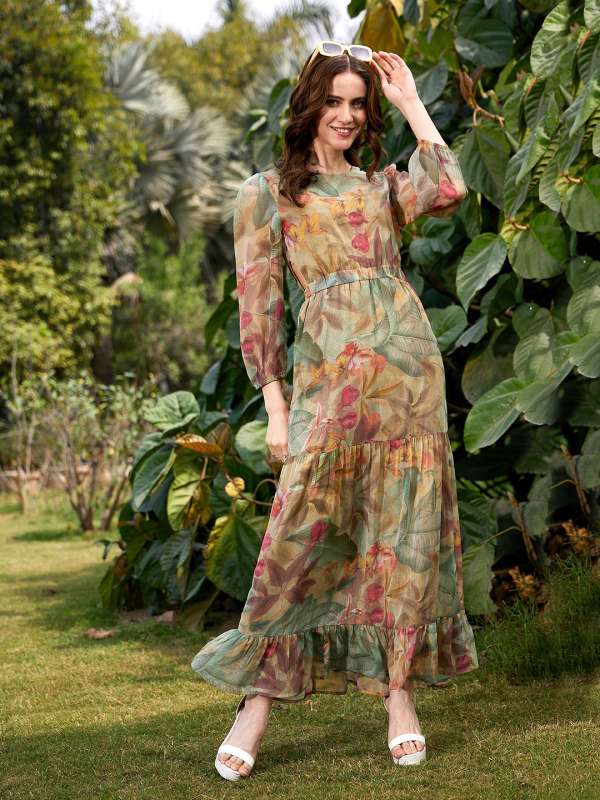 Myntra a line dresses 2025