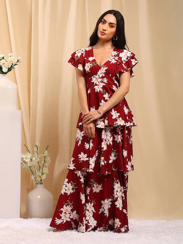 Smart and Stylish printed Cotton one piece Dress  Sujatra