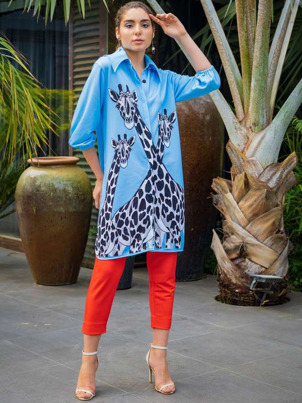 Buy Royal Blue Blazer And Wide Legged Trousers Coord Online  FableStreet