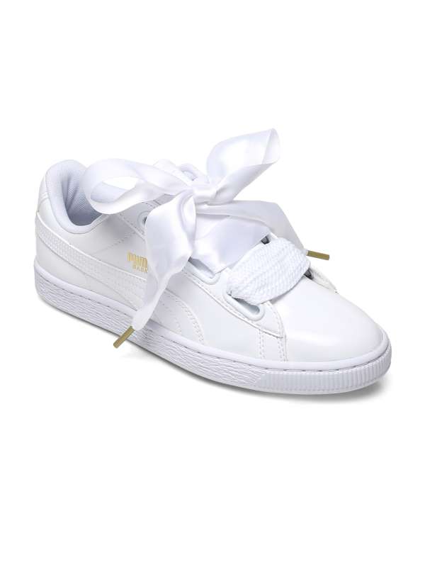 puma white sneakers myntra
