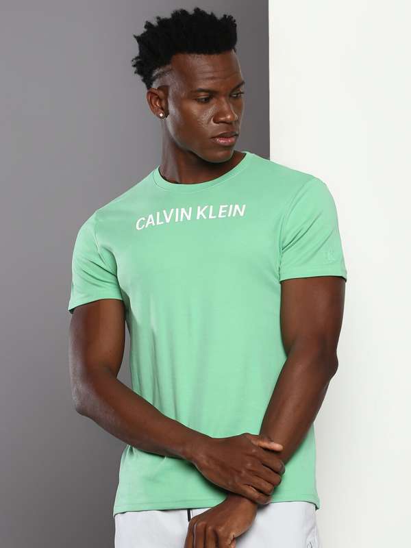 Calvin klein green t shirt deals