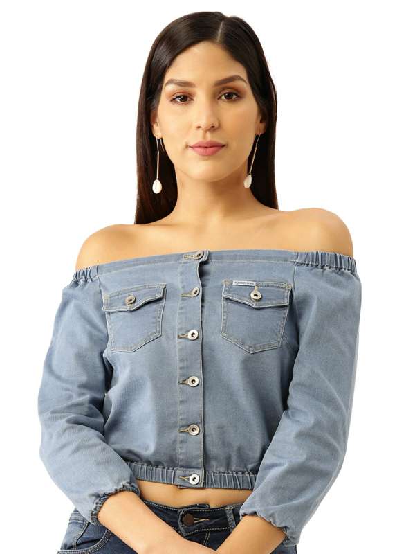 Off Shoulder Tops For Denim Women - Buy Off Shoulder Tops