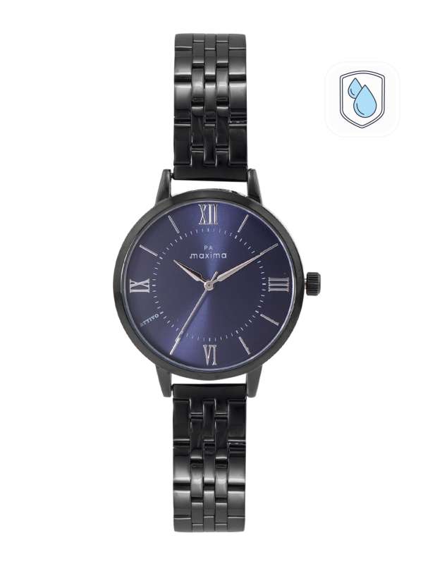 Maxima blue best sale dial watch