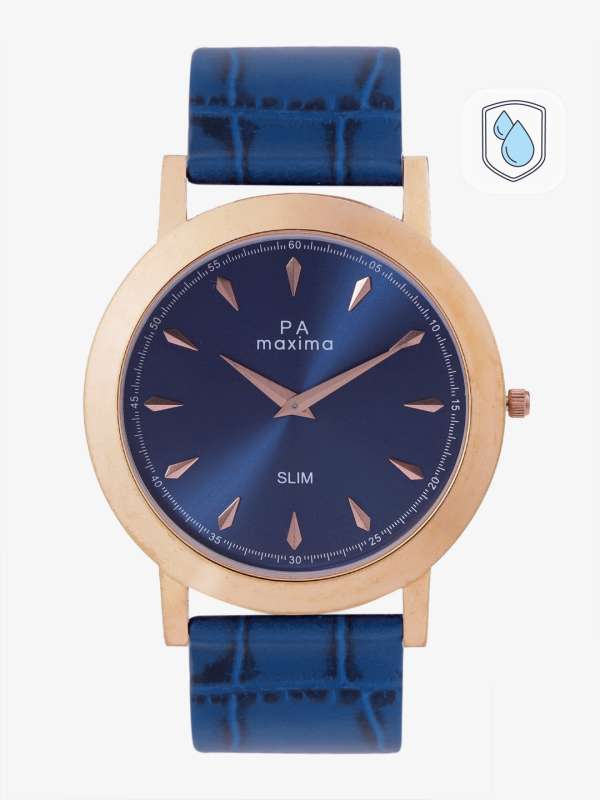 Maxima Attivo Steel 29556lmli Dark Blue Analog Watch 3277448.htm