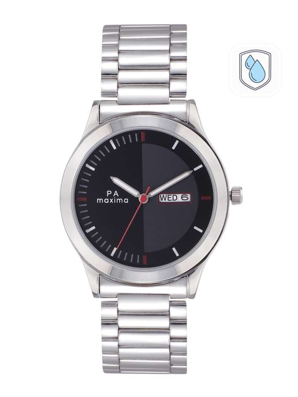 Maxima Collection Black Silver Watch Buy Maxima Collection Black Silver Watch online in India