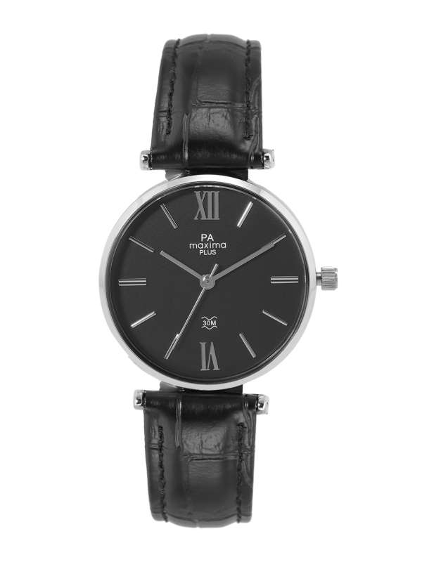 Maxima black hotsell watch price