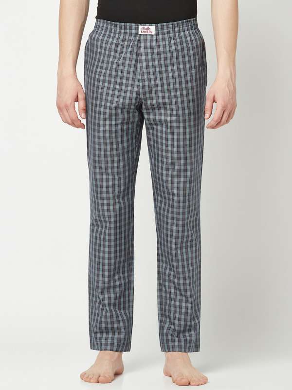 Checked pj store bottoms mens