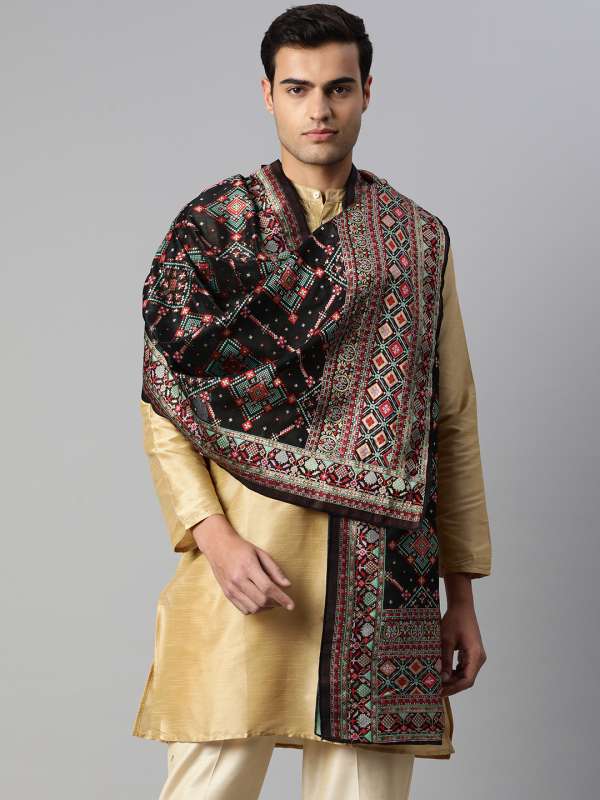 Silk dupatta suit on sale