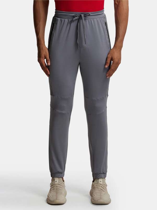 Jockey Solid Men Grey Track Pants Buy Jockey Solid Men Grey Track Pants online in India