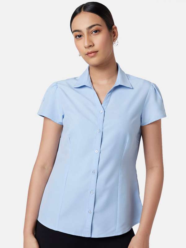 Annabelle By Pantaloons Blue Printed Polyester Shirt 2895034.htm - Buy  Annabelle By Pantaloons Blue Printed Polyester Shirt 2895034.htm online in  India