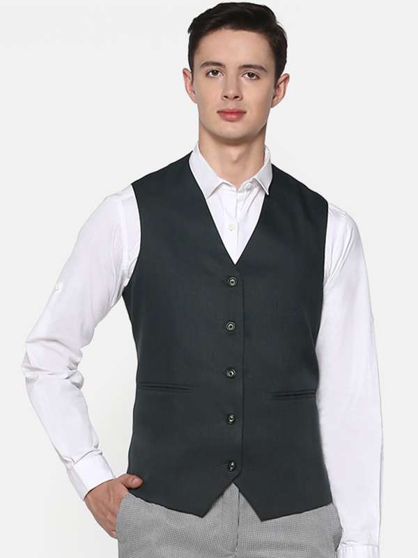 Green on sale waistcoat mens