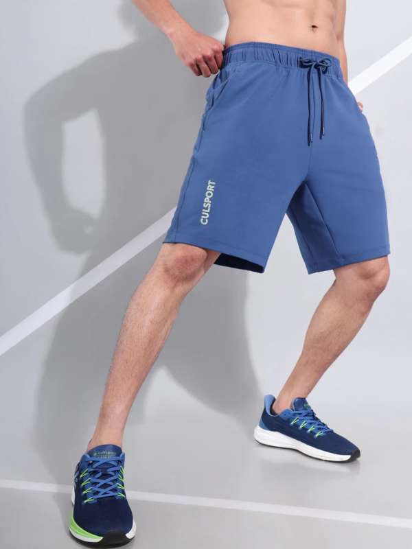 Cultsport Blue Running Shorts with Inner Tights