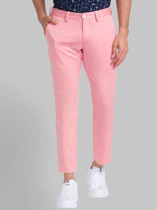 Reebok trousers mens pink hot sale