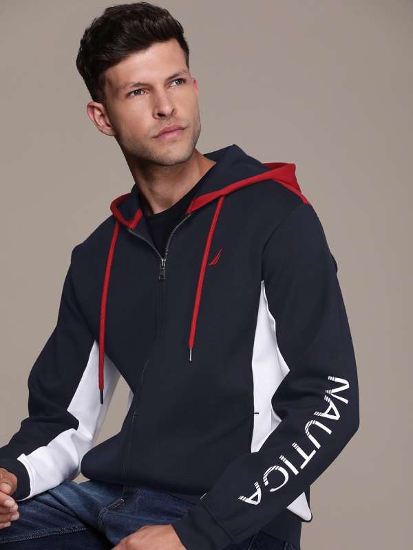 Nautica hoodie mens clearance