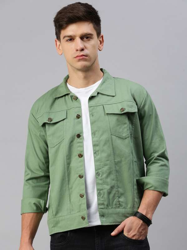 Light green deals denim jacket