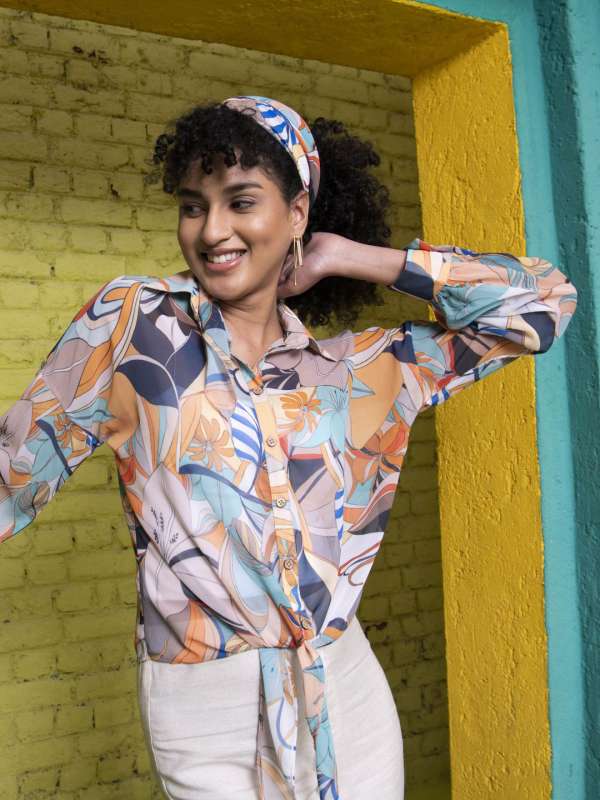 Floral printed shirts online hot sale