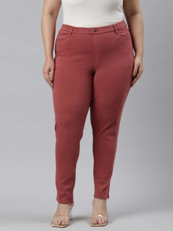 Ladies Red Jegging at Rs 240, Cotton Jeggings in Indore