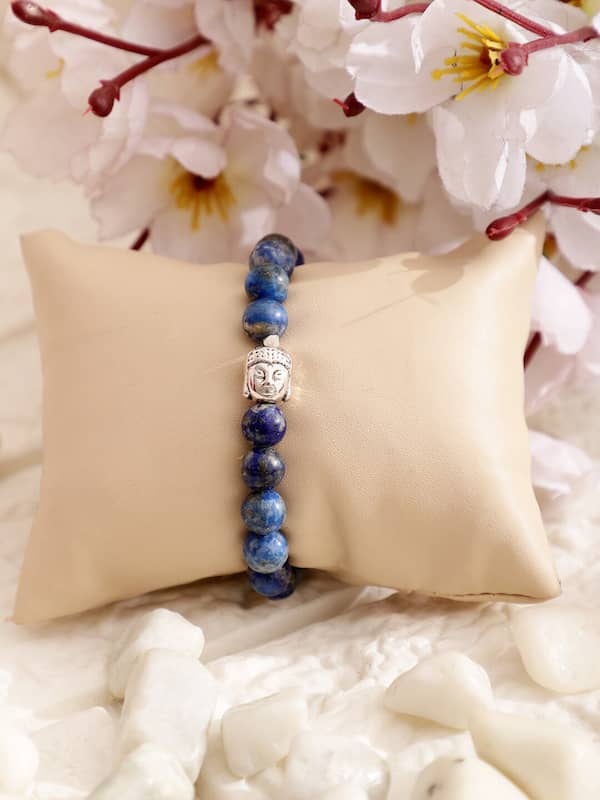 Buy Jewelswonder unisexadult Crystal Lapis Lazuli Bracelet lab Certified  Blue at Amazonin