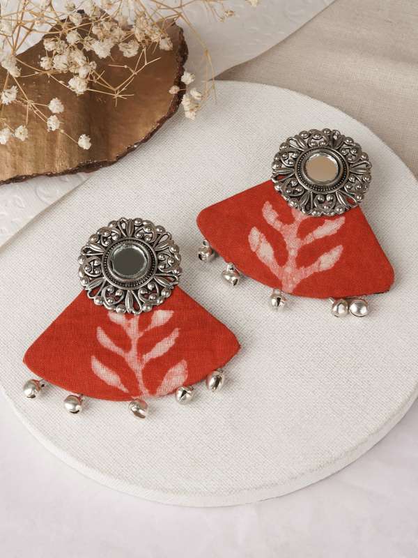 Fabric earrings online new arrivals