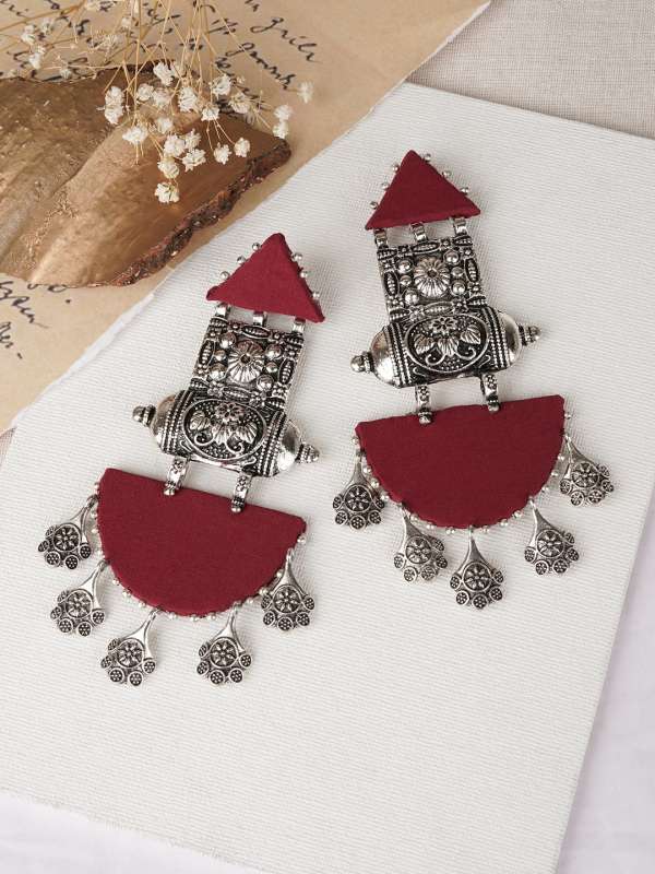 Fabric Earrings Buy Fabric Earrings online in India