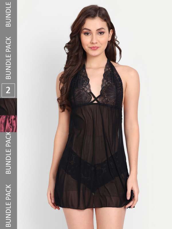 Maroon Women Lingerie Nightwear - Buy Maroon Women Lingerie