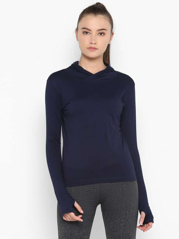 Thumb hole t online shirts women's myntra