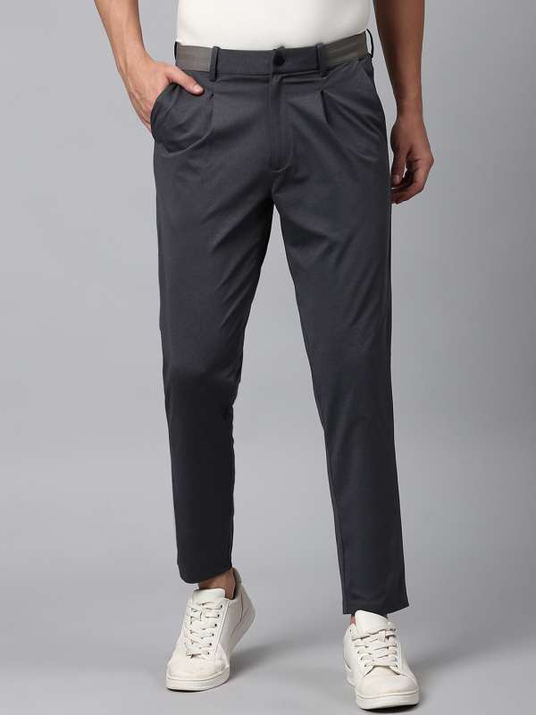 New Classic Style Men's Casual Pants Business Fashion Black Blue Elast