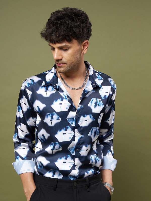 Party wear shirts best sale for mens myntra