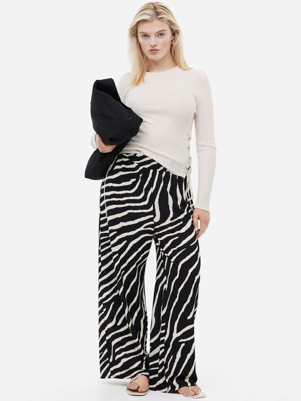 Jersey Straight Leg Trousers with Stretch  MS Collection  MS