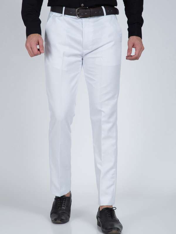 تسوق gray2021 New Design Men High Waist Trousers Solid England Business Casual  Suit Pants Belt Straight Slim Fit Bottoms White Clothing WAR اونلاين   جوميا مصر