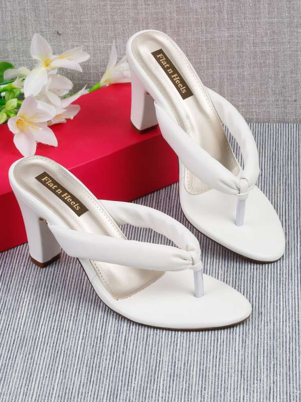 White store sandals heels