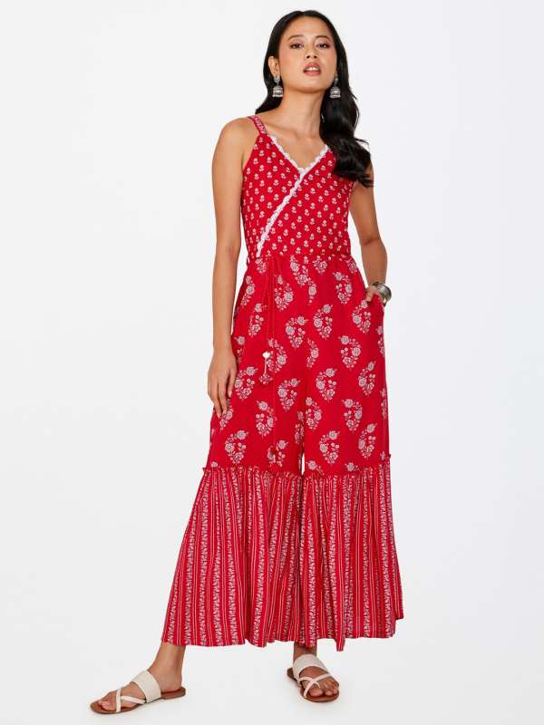 Global desi jumpsuit online myntra store