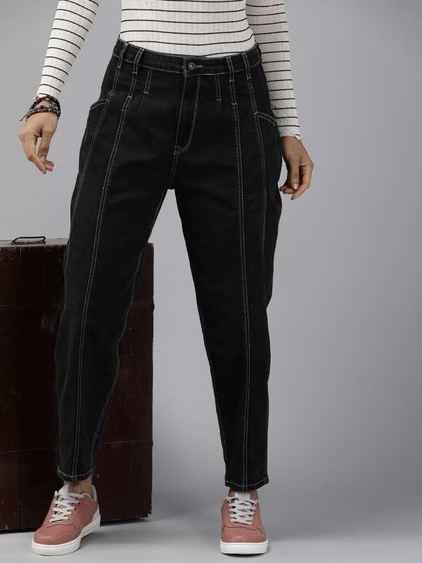 Side stripe sales jeans mens myntra