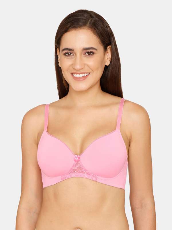 Zivame Padded Wired Bra Pink 6628742htm - Buy Zivame Padded Wired
