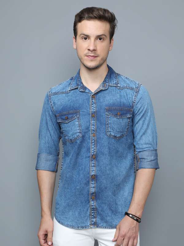 Faded jeans shirt new arrivals