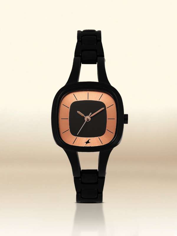 Black and rose gold watch women's clearance