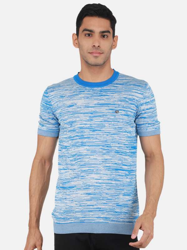NSUN KALENJI Solid Men Round Neck Blue T-Shirt - Buy NSUN KALENJI Solid Men  Round Neck Blue T-Shirt Online at Best Prices in India