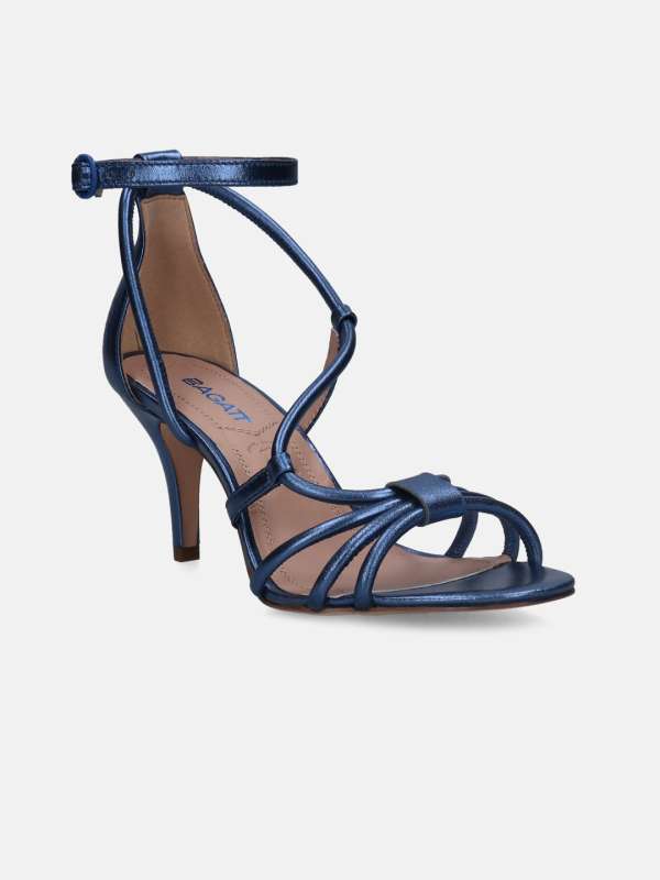 Navy strappy sales sandals mid heel
