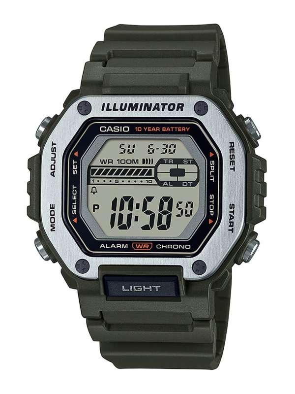 Green best sale casio watch