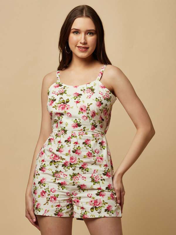 Floral Print Multicolor Short Jumpsuit For Girls and Women at Rs 150/piece  in New Delhi
