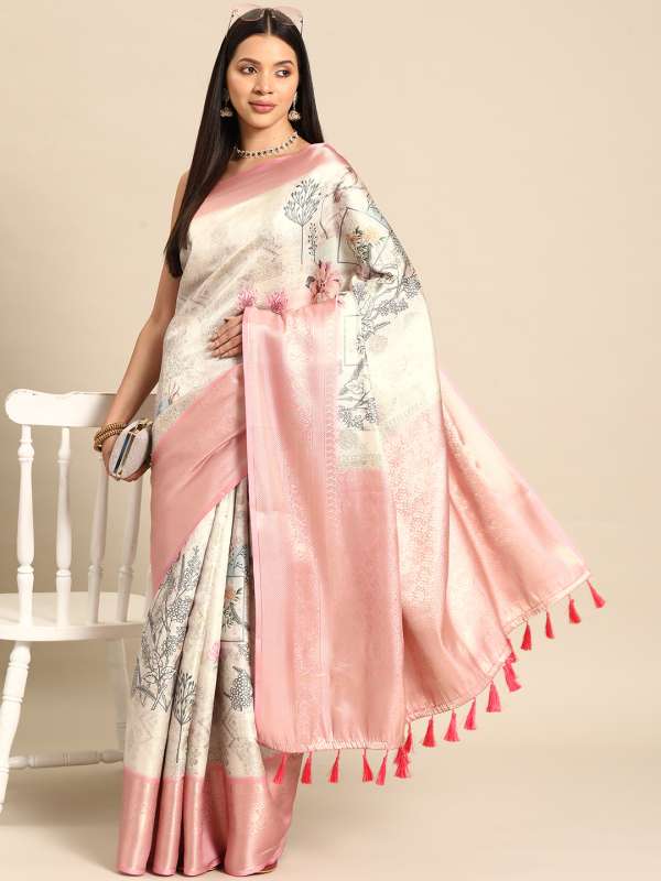 Kanjivaram silk online saree myntra