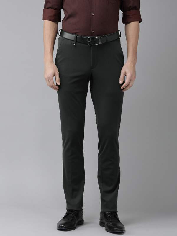 Buy Men Navy Solid Ultra Slim Fit Formal Trousers Online  776372  Peter  England