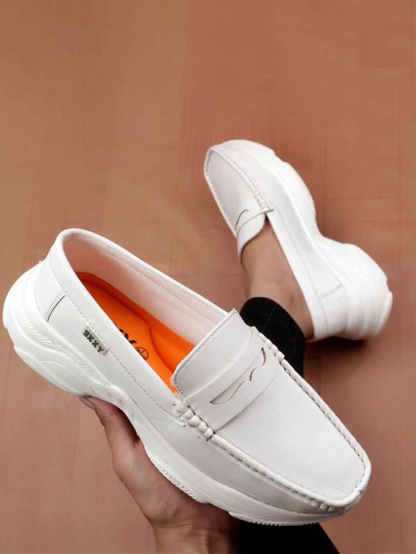 White outlet shoes lofer