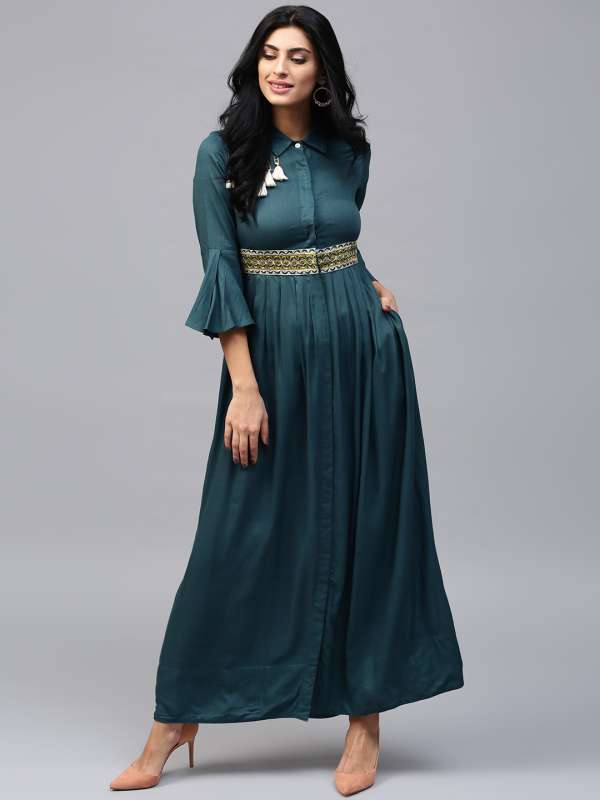 rain and rainbow maxi dress